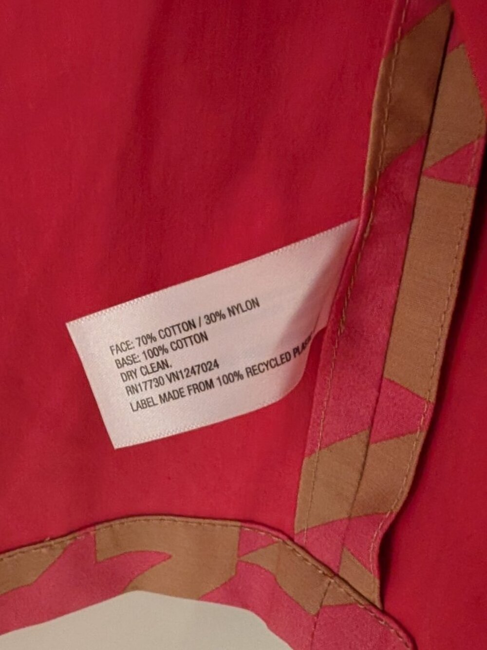 Isaac Mizrahi for Target 20th Anniversary Houndstooth Coat | XS | Pink & Tan - Picture 8 of 8